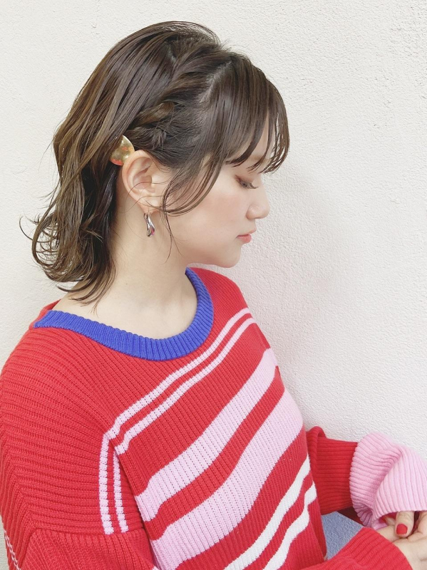 ショートヘアでも崩れづらい【ロープ編み込み】ヘアアレンジ☆