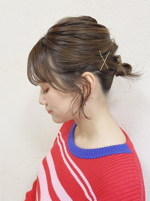 浴衣にも◎【ショートボブ向け】ヘアアレンジ