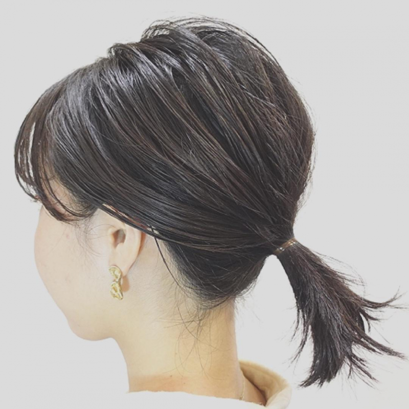 ショートボブ 崩れないポニーテールアレンジ 青山 表参道の ショートヘア ショートボブ が得意な小さな隠れ家美容室natsuya 美容院