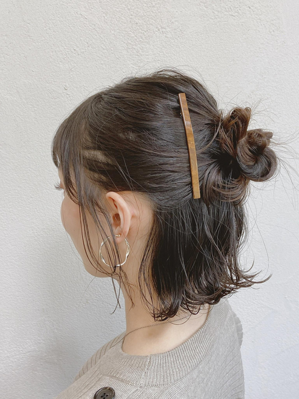 短くても ショートボブ向け ボリュームお団子アレンジ 青山 表参道の ショートヘア ショートボブ が得意な小さな隠れ家美容室natsuya 美容院 短くても ショートボブ向け ボリュームお団子アレンジ 青山 表参道の ショートヘア ショートボブ が得意な小さな隠れ家美容室natsuya 美容院