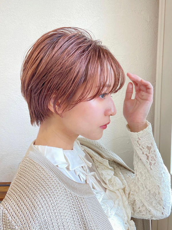 40代ショート女性に似合う「若見え」ヘアカラー｜青山・表参道の