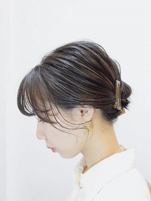 クリップヘアアップアレンジ