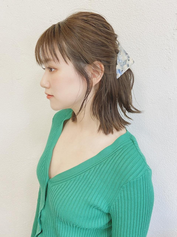 簡単アレンジハーフアップ