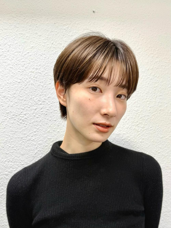 前髪あり大人ショートボブ20代30代40代表参道