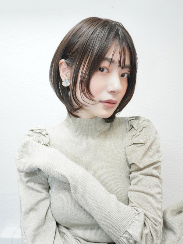 前髪あり大人レイヤーボブ20代30代40代表参道