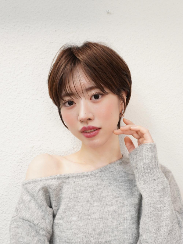 前髪あり大人ショートボブ20代30代40代表参道